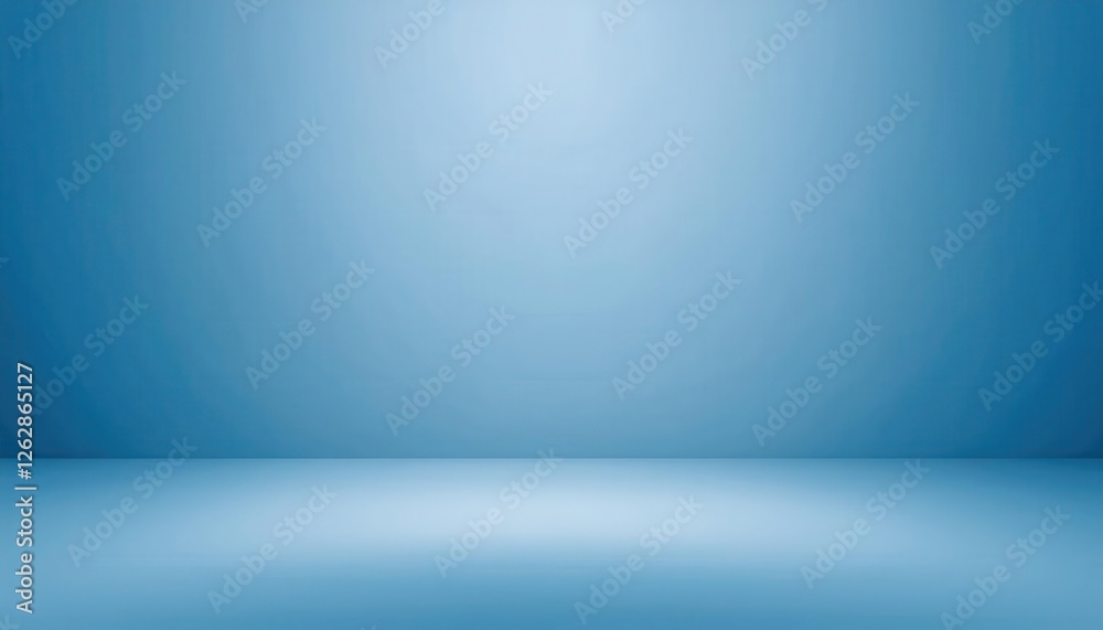 Leinwandbilder minimal blue gradient backdrop for product photography and digital design with soft lighting and stu