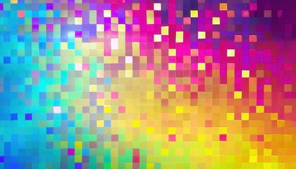 vibrant pixelated holographic gradient background for digital design and creative projects with iridescent tiles

