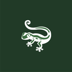Vector graphic of chameleon logo icon design vector illustration template. This vector is perfect for company logos, t-shirt designs, wallpapers, templates, banners, branding backgrounds and decoratio