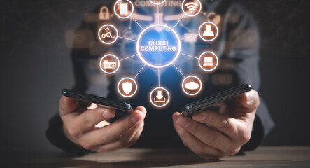 Cloud computing technology and online data storage.