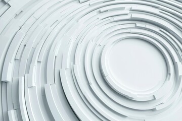 Fototapeta premium Abstract concentric circles graphic design, 3D illustration, use for technology backgrounds, posters, or website designs