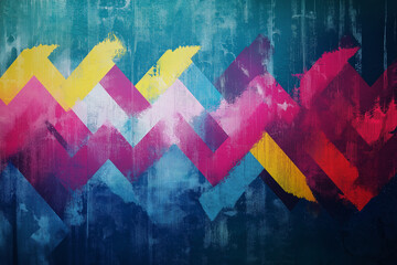 Squiggle line dashed arrows