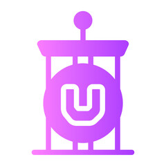 Podium  gradient icon