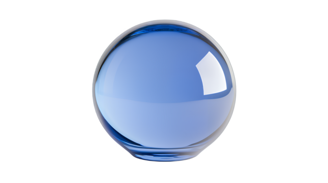 a blue glass on a transparent background, PNG image, PNG file, Generative art.