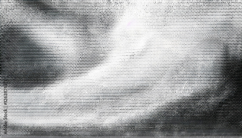 Leinwandbilder halftone abstract texture overlay with black dots on white background for retro graphic design or vi
