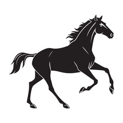 HORSE SILHOUETTE BLACK