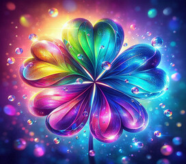 abstract background with clovers