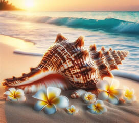 seashell on the beach