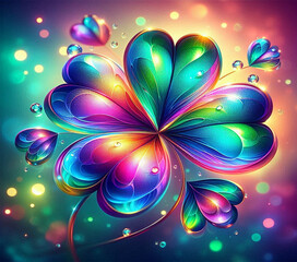 abstract background with clover