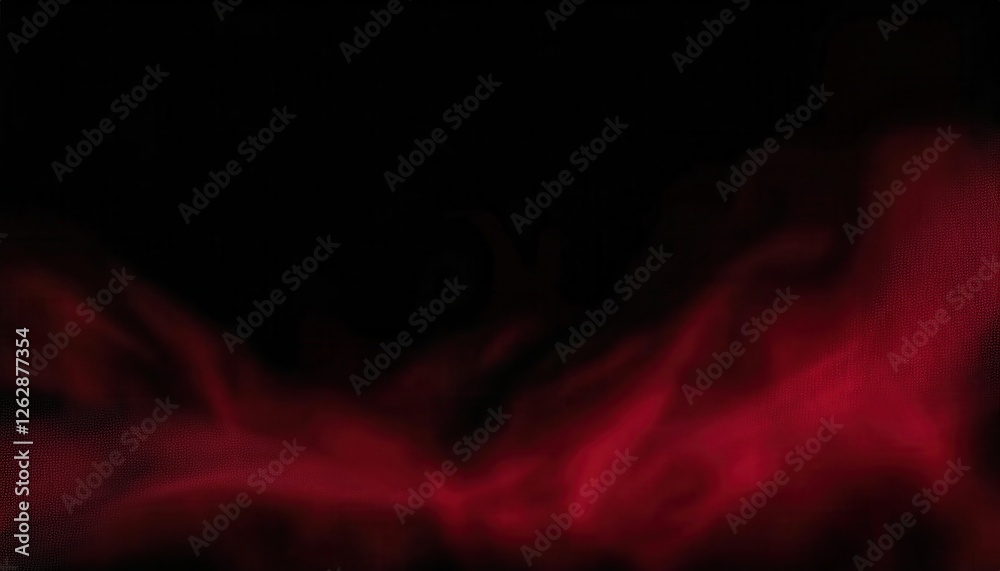 Poster red abstract smoke swirl on dark background for digital art, backgrounds, or sci-fi design with flow