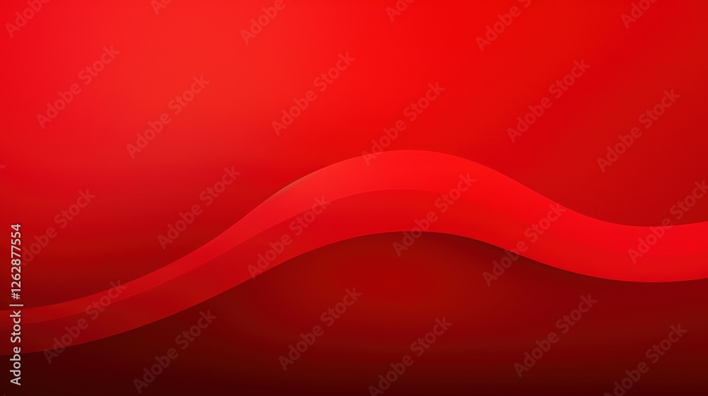 Poster a vibrant red background with smooth curves, creating a dynamic and energetic visual effect.