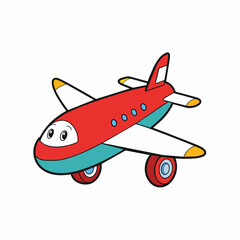 vector illustration of airplane