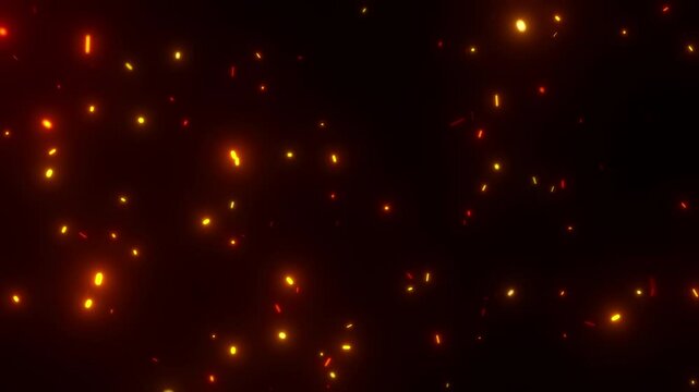 isolated hot sparks embers alpha seamless background fire loop