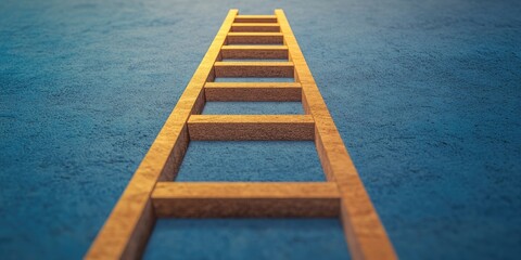 A symbolic image of a ladder with half the rungs missing, representing the incomplete accessibility to digital resources in many communities.