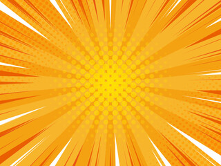 明るい集中線の背景素材