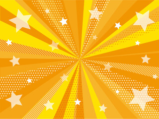 ポップな集中線の背景素材