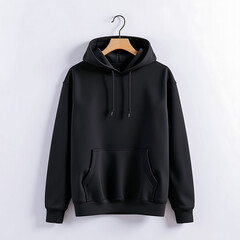 Hoddie on a hanger with white background