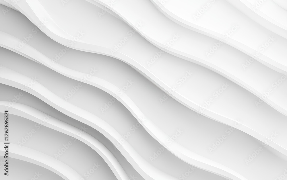 Poster elegant white wave patterns create a soft and modern texture, perfect for backgrounds and design pro