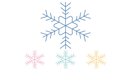 Set of Snowflake, icon Collection