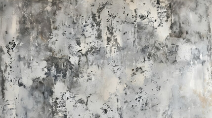 Fototapeta premium Abstract textured wall with shades of gray and white, creating a modern artistic backdrop