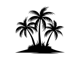 Palm tree silhouette.