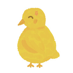 Cute Cartoon Chick Illustration 