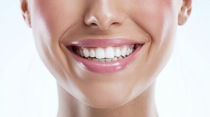 Fototapeta premium Bright smile showcasing oral health for World Oral Health Day.