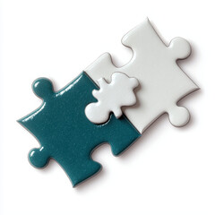 Obraz premium Monetary policy concept on economic growth and inflation. close up view of colorful puzzle pieces fitting together, symbolizing unity