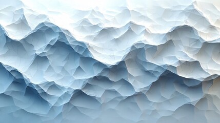 Abstract Blue White Low Poly Mountain Texture