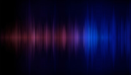 Abstract neon background. Sound Wave Design Element.