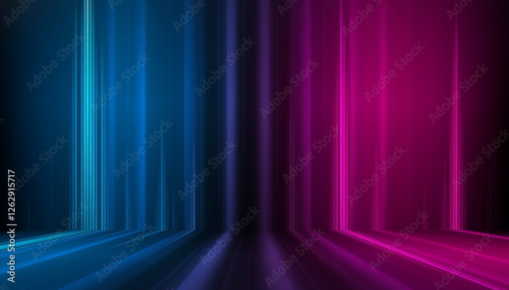 Poster abstract neon background. sound wave design element.
