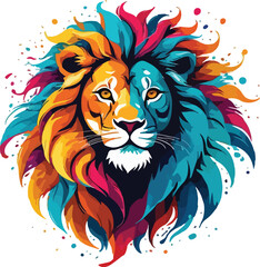 Lion head vector design, Lion logo and icon Design, Lion Illustration vector design