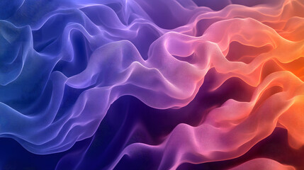 Obraz premium Warm fluid motion in shades of orange and pink.