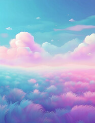 Fototapeta premium blue sky with clouds backround wallpaper