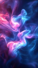 Fototapeta premium kaleidoscope wallpaper with fluid, swirling patterns in vibrant neon colors