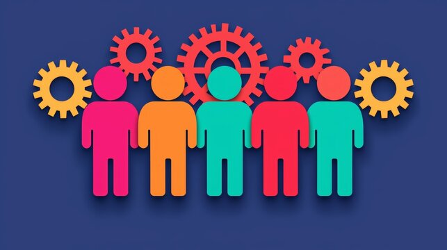 A successful project management team working in sync, improving performance with efficient communication, strong teamwork, and effective leadership, driving results and achieving project goals within