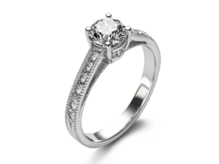 realistic photograph wedding ring desing isolate on white background for di-cut