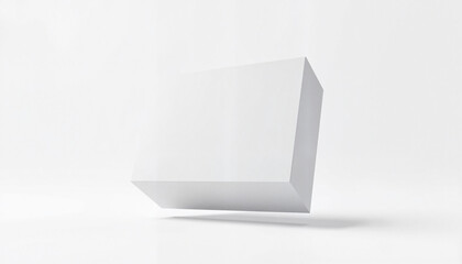 Blank mockup design floating on clean white background
