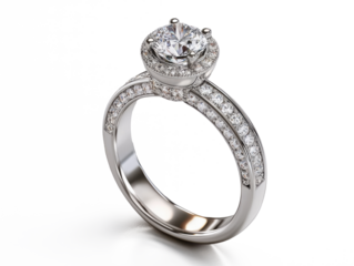 realistic photograph wedding ring desing isolate on white background for di-cut