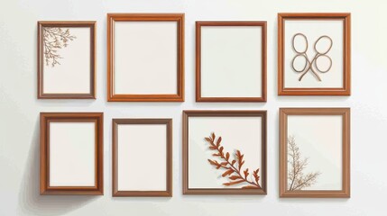 Collage frames for photo or illustration. Vector EPS 10.