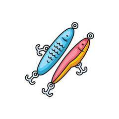 Icon design tackle. Vector design