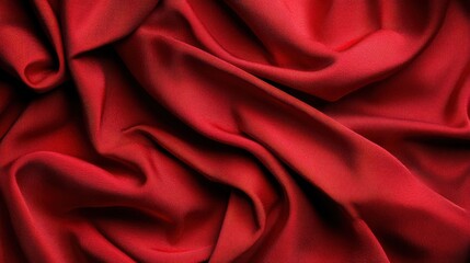 Obraz premium A luxurious red velvet texture with dramatic lighting and deep shadows.