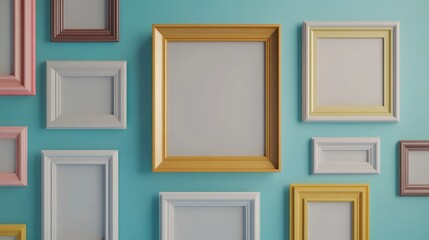 Realistic photo frame isolated on transparent background