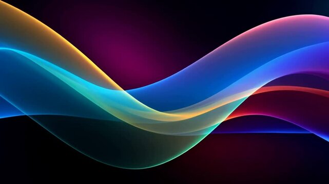 Animated colored waves