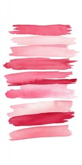 Watercolor Brush Strokes Textured Background Painted smudges lipstick smudge in red and pink