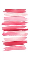Watercolor Brush Strokes Textured Background Painted smudges lipstick smudge in red and pink