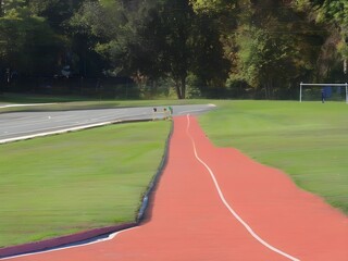 empty football stadium