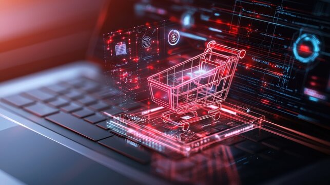 Ai-powered e-commerce digital shopping revolution in retail