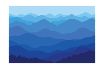 mountain landscape vector