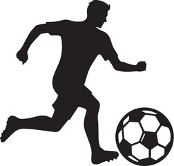 playing football vector